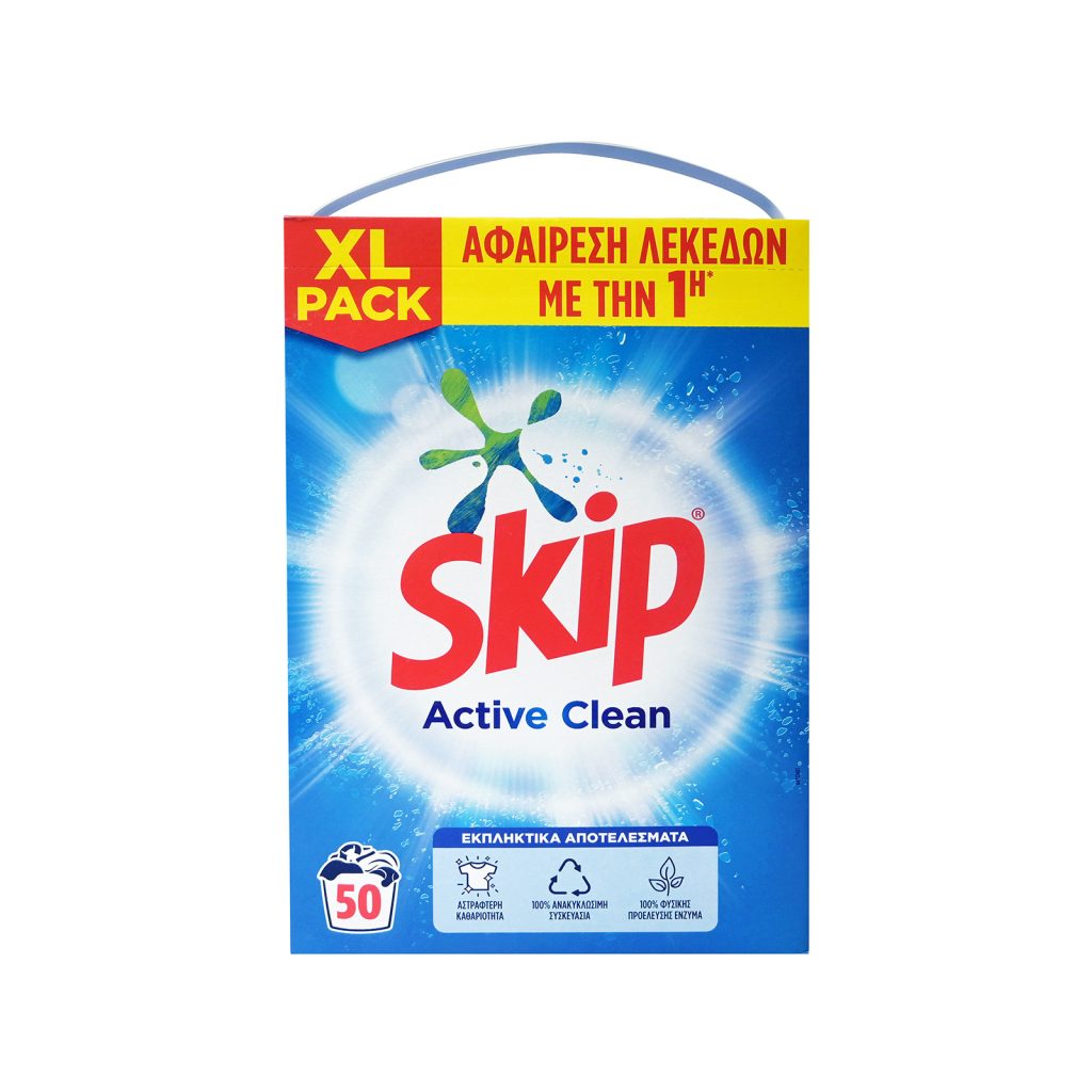SKIP ACTIVE CLEAN 50 LARJE 10 CP X 3.25 KG