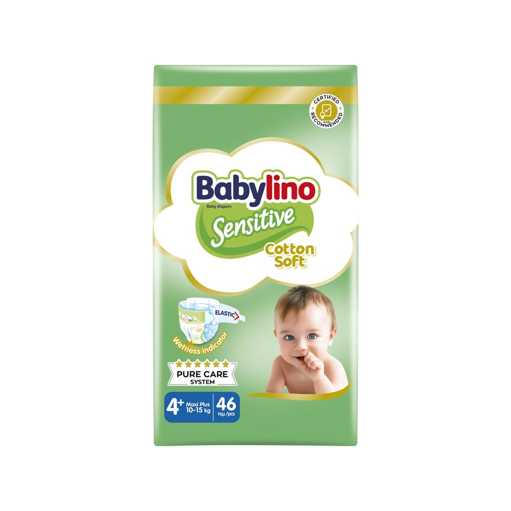 BABYLINO SENSIT.4+MAXI PLUS 10-15 KG 2 X 46CP