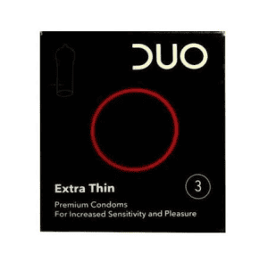 DUO CONDOMS 3pcs (EXTRA THIN)