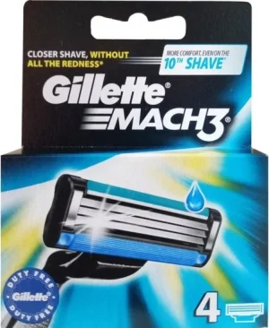 GILLETTE RAZOR REPLACEMENTS 4pcs - (MACH 3)